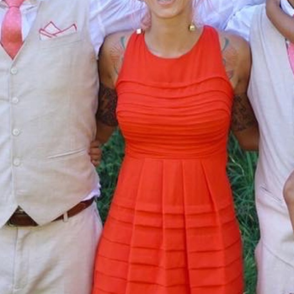 Eva Franco- made in usa- orange Dress. XS/00P